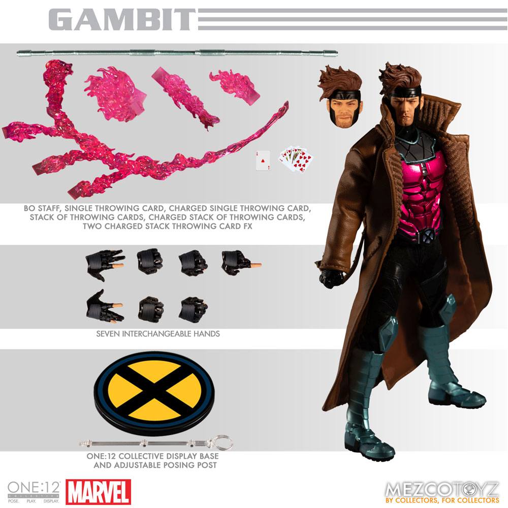 Marvel Figura 1/12 Gambit 17 cm