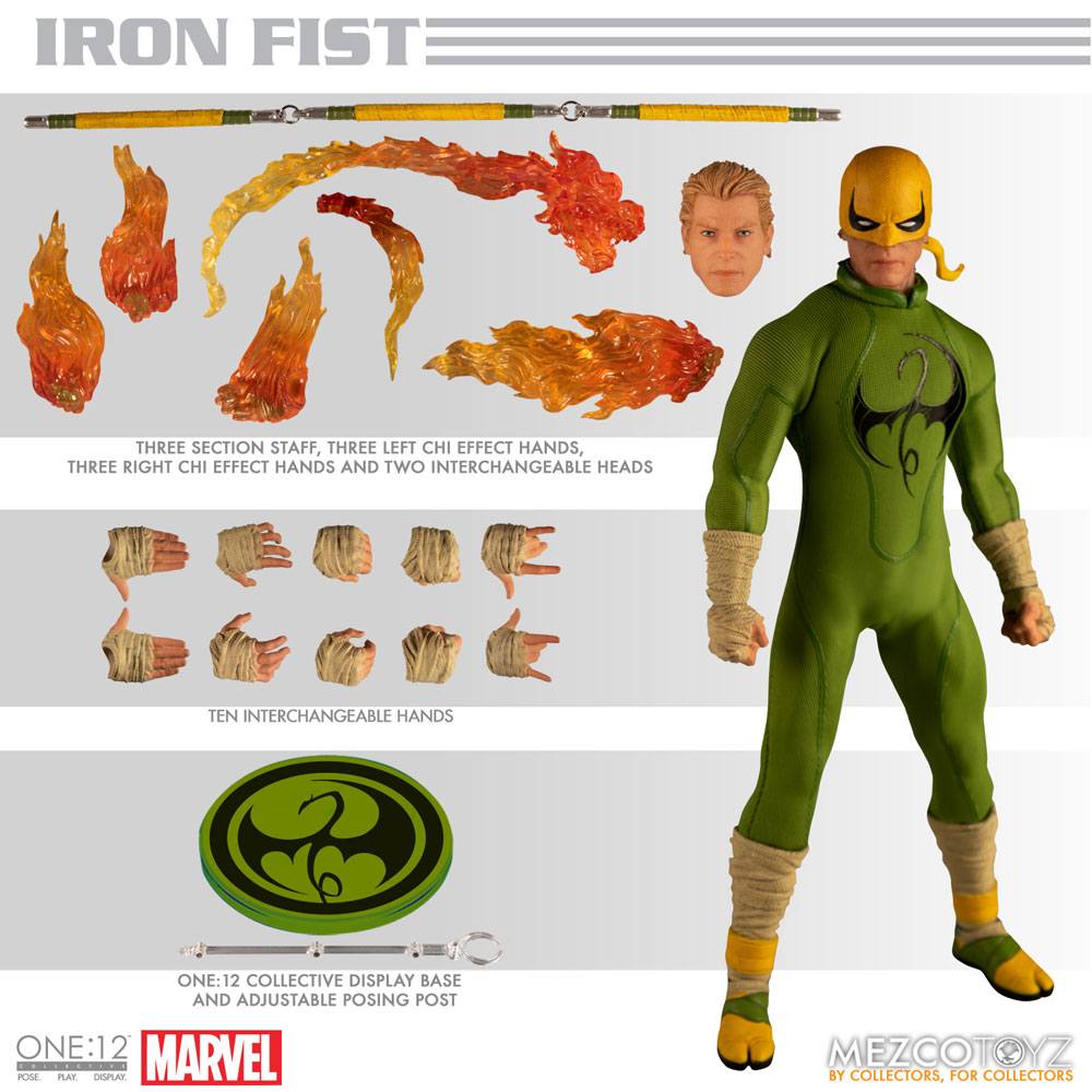 Marvel Comics One:12 Collective Figura 1/12 Iron Fist 17 cm