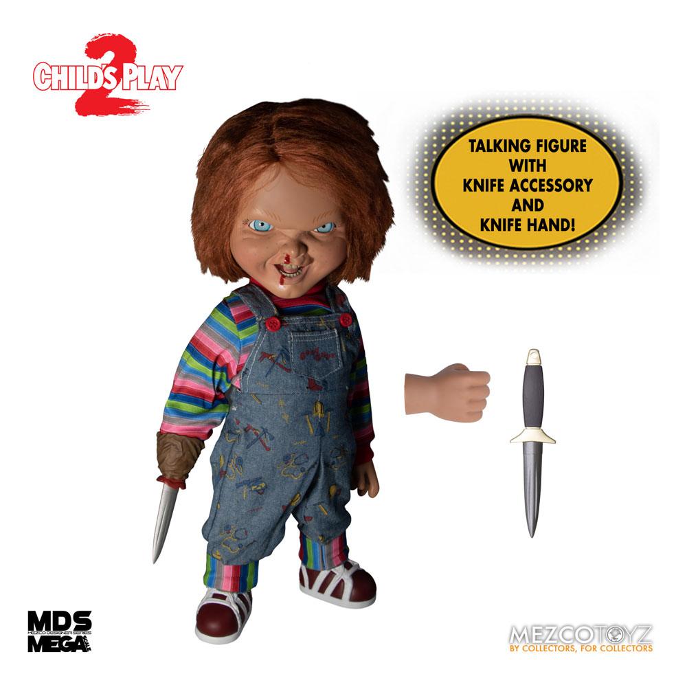 Chucky el muñeco diabólico 2 Muñeca Parlante Designer Series Menacing Chucky 38 cm Frikytopia