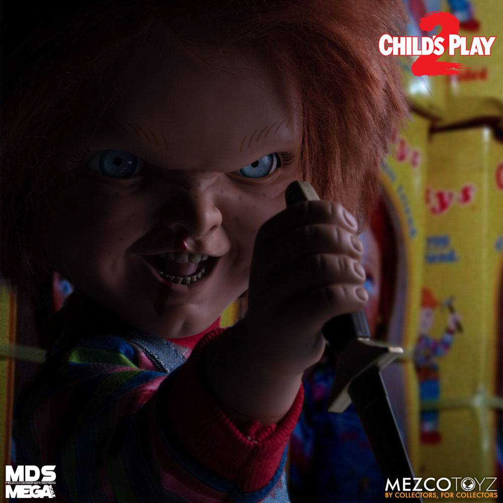 Chucky el muñeco diabólico 2 Muñeca Parlante Designer Series Menacing Chucky 38 cm
