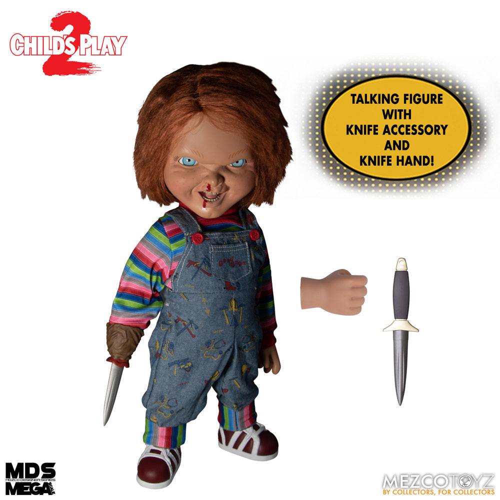 Chucky el muñeco diabólico 2 Muñeca Parlante Designer Series Menacing Chucky 38 cm