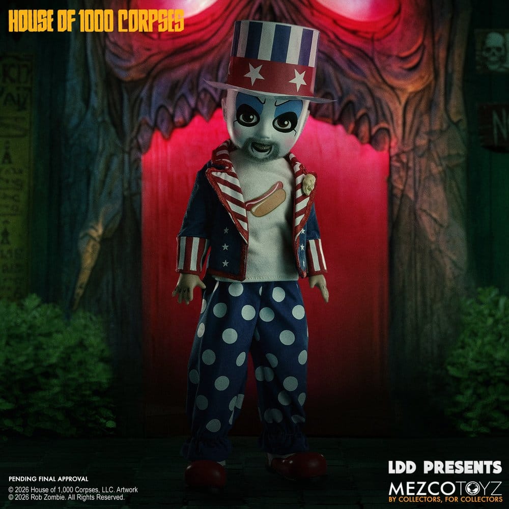 La casa de los 1000 cadáveres LDD Presents Muñeco Captain Spaulding 25 cm Frikytopia