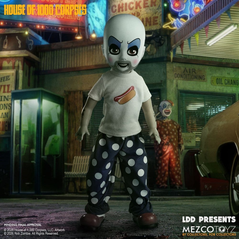 La casa de los 1000 cadáveres LDD Presents Muñeco Captain Spaulding 25 cm