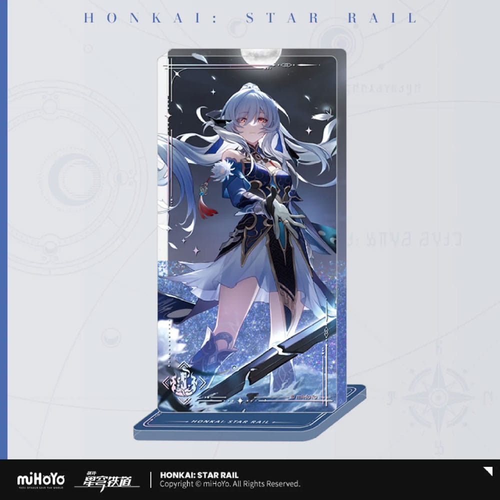 Honkai: Star Rail Adorno acrílico con purpurina Jingliu I shall be my own Sowrd 15 cm Frikytopia