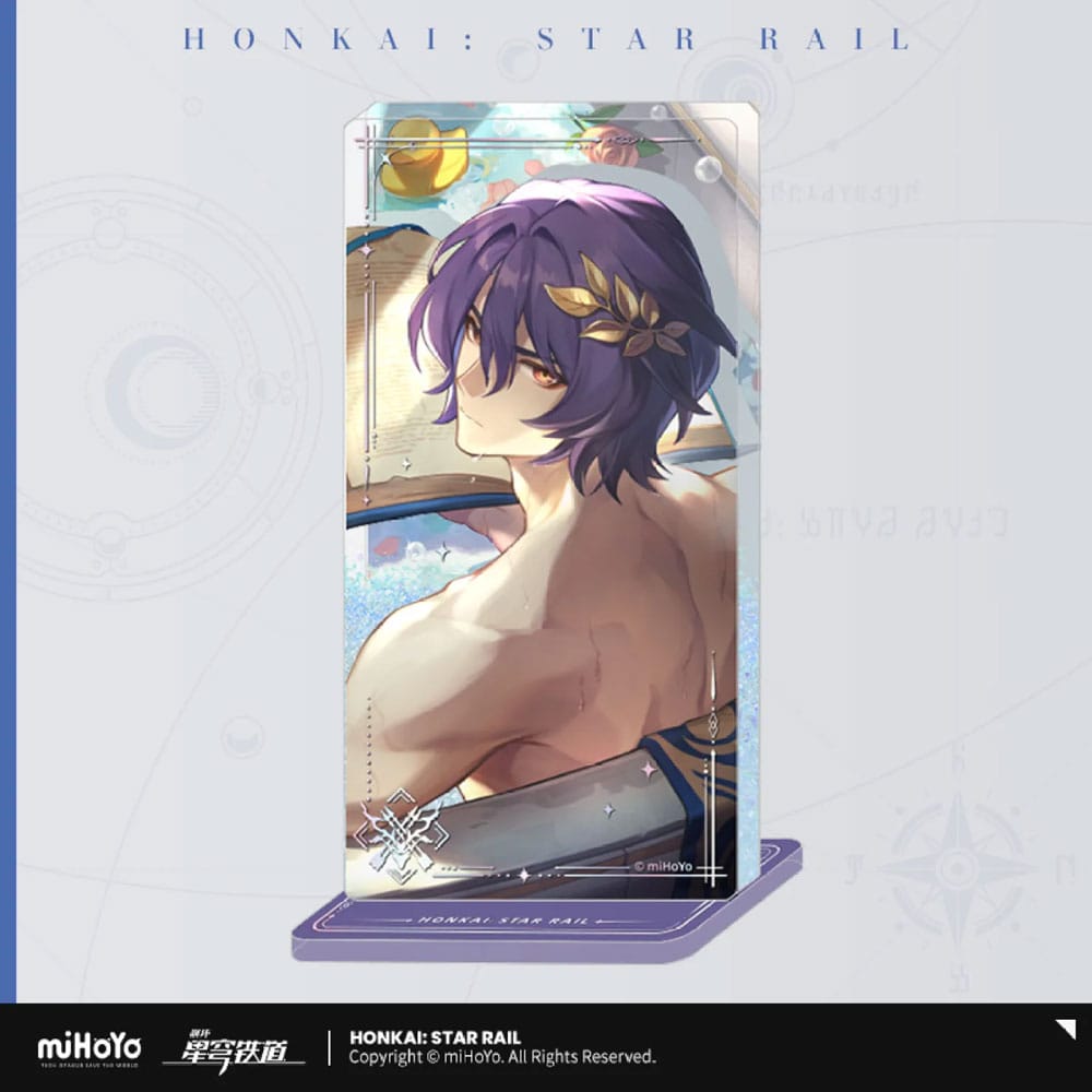 Honkai: Star Rail Adorno acrílico con purpurina Dr. Ratio Baptism of Pure Thought 15 cm Frikytopia