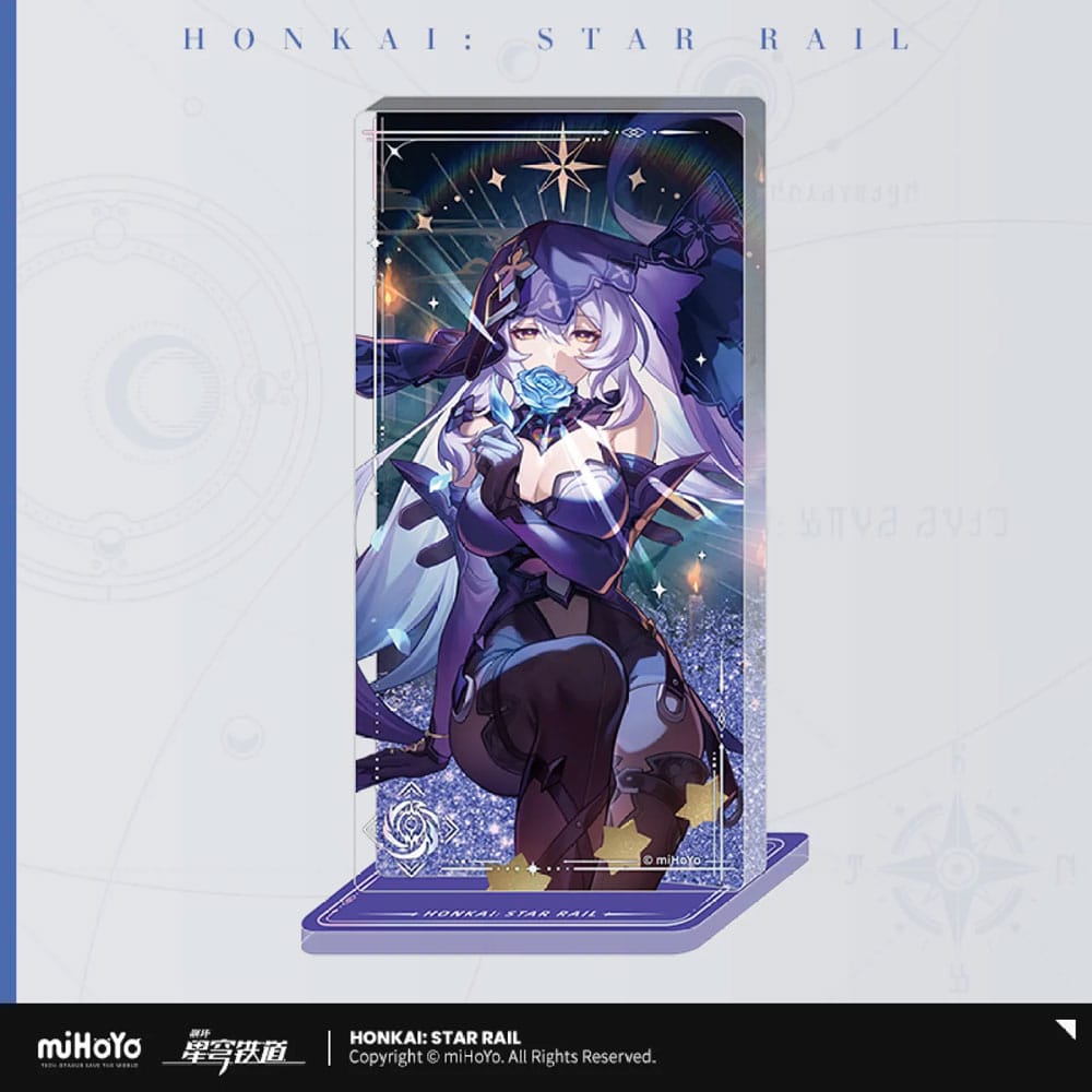Honkai: Star Rail Adorno acrílico con purpurina Black Swan Reforged Remembrance 15 cm