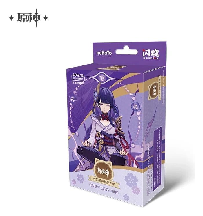 Genshin Impact Juego de Cartas Coleccionables Series 03 Pre-Build Starter Deck 01 Raiden Shogun *Edición China*