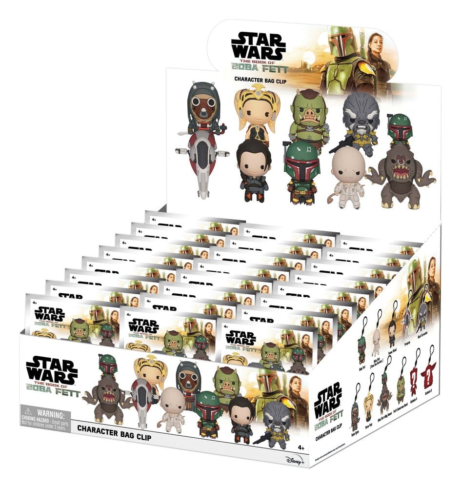 Star Wars: El libro de Boba Fett 3D Colgantes de PVC Serie 1 Expositor (24) Frikytopia