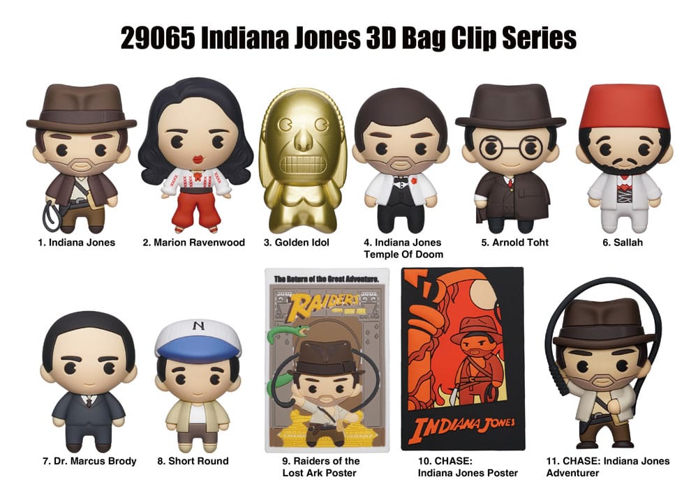 Indiana Jones Colgantes PVC 3D Expositor (24)