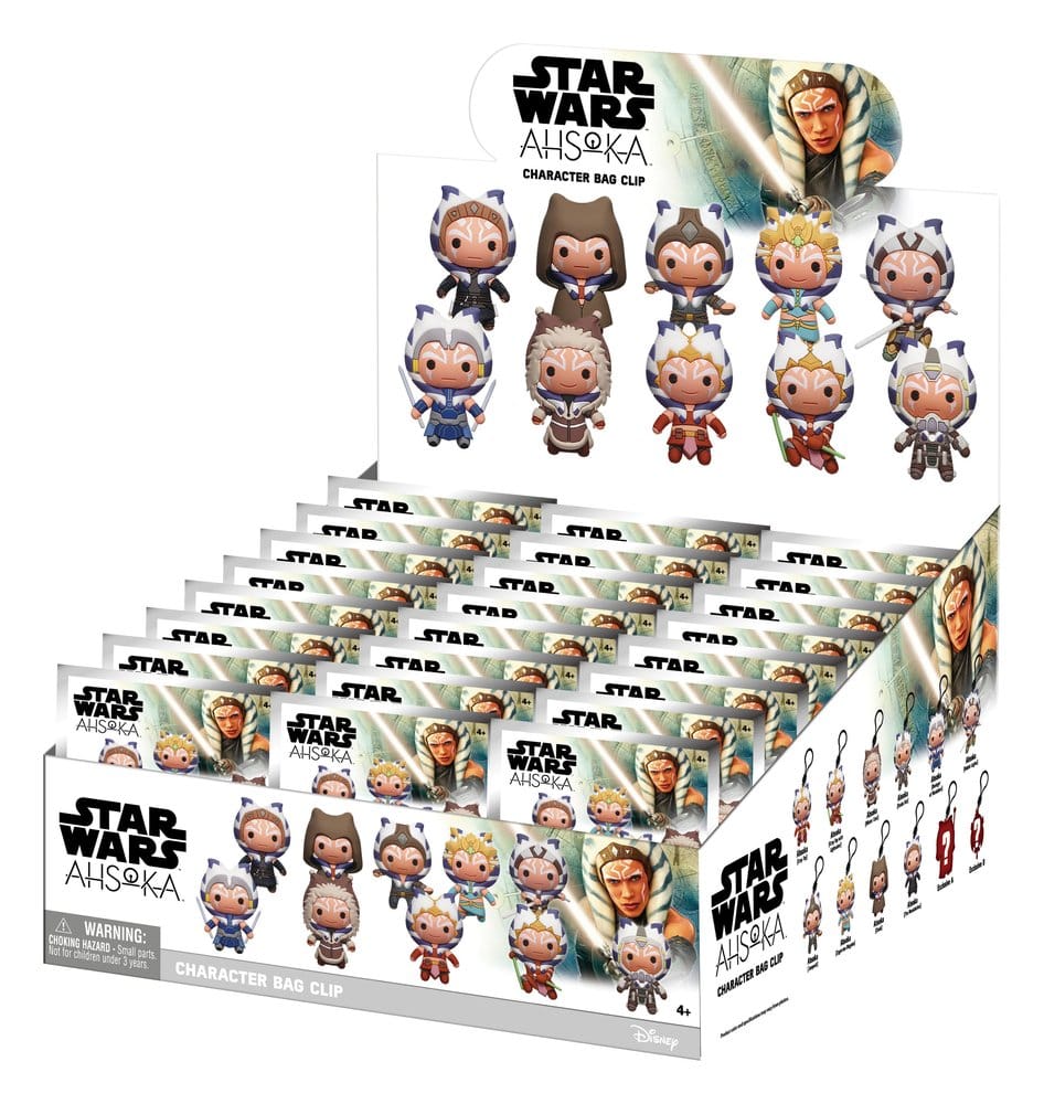 Star Wars Ahsoka 3D Colgantes de PVC Serie 1 Blind Bag Display (24)