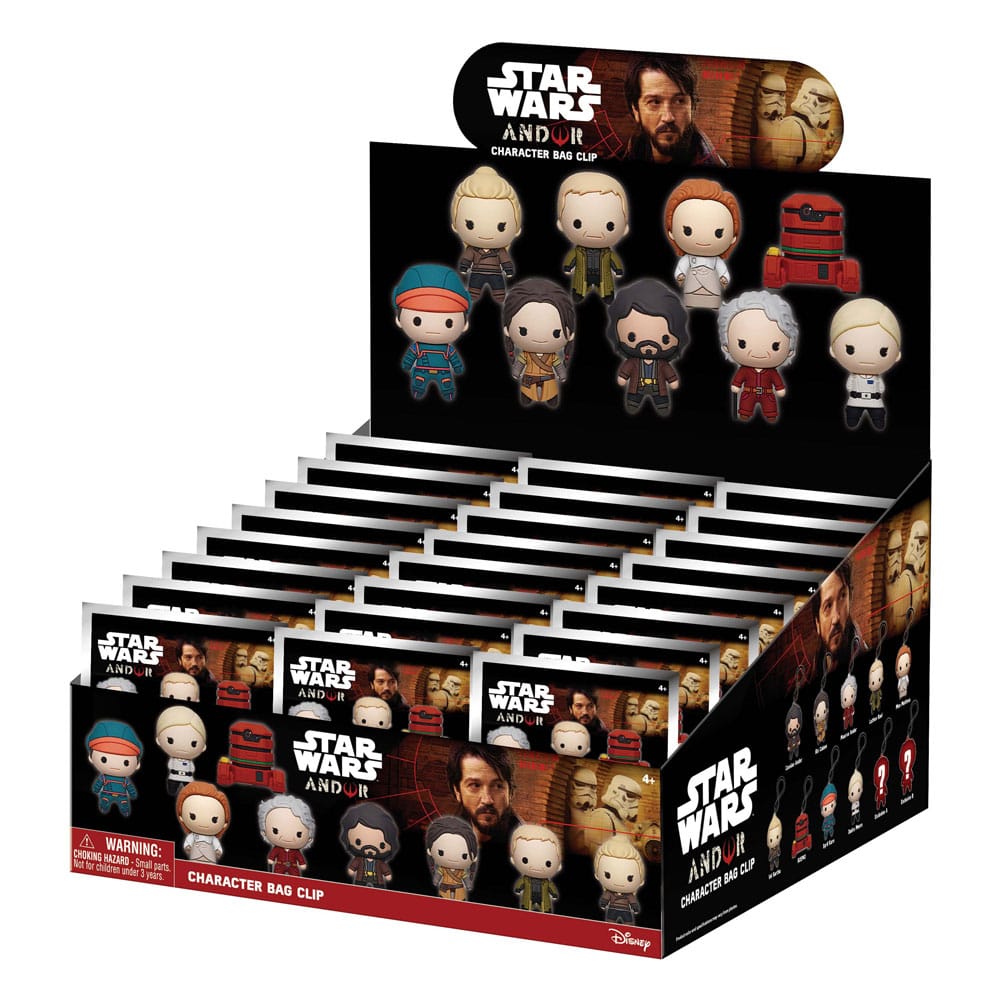 Star Wars 3D Colgantes Peluche Expositor Andor (24) Frikytopia