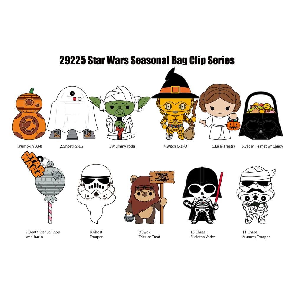 Star Wars Colgantes PVC 3D Expositor  Halloween (24) Frikytopia