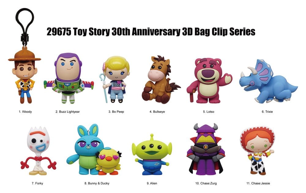 Toy Story Colgantes PVC 3D Expositor 30th Anniversary Series 67 (24)