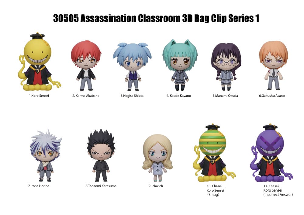 Assassination Classroom 3D Colgantes Peluche Expositor Serie 1 (24)