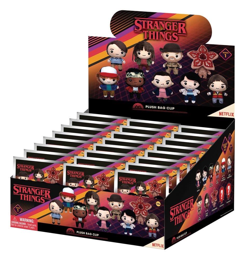 Stranger Things Colgantes Peluche Expositor (24) Frikytopia