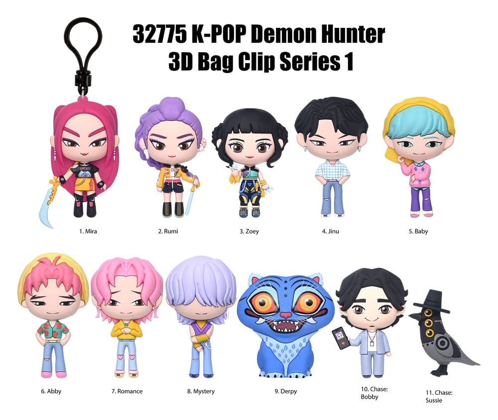 K-Pop Demon Hunter 3D Colgantes PVCSeries 1 Expositor (24)