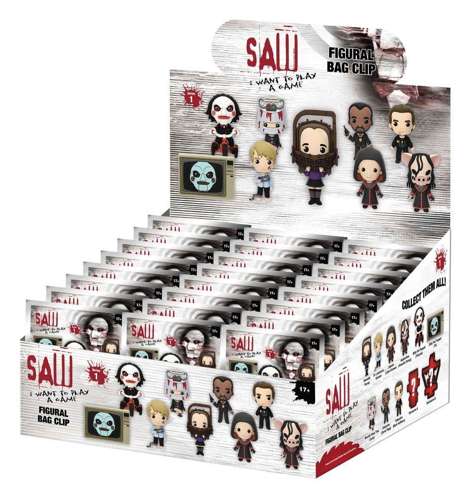 Saw 3D Colgantes de PVC Serie 1 Blind Bag Expositor (24)
