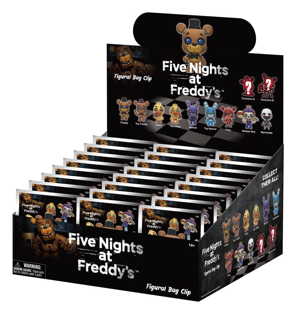 Five Nights at Freddy's 3D Colgantes de PVC Serie 1 Expositor (24)