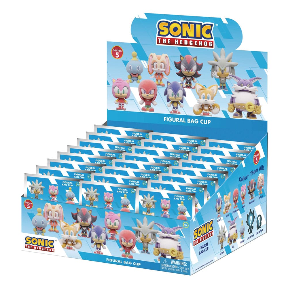 Sonic the Hedgehog Colgantes PVC Series 5 Expositor Flocking (24)