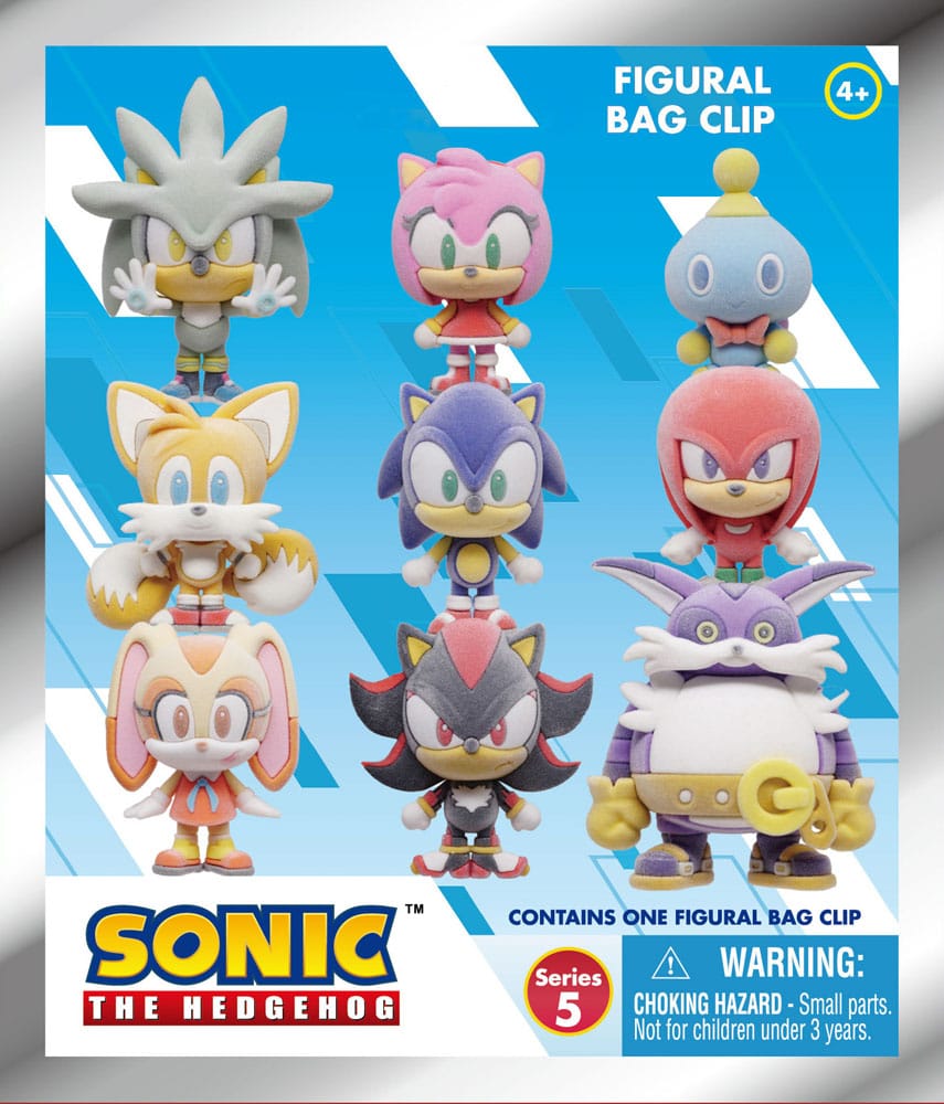 Sonic the Hedgehog Colgantes PVC Series 5 Expositor Flocking (24)