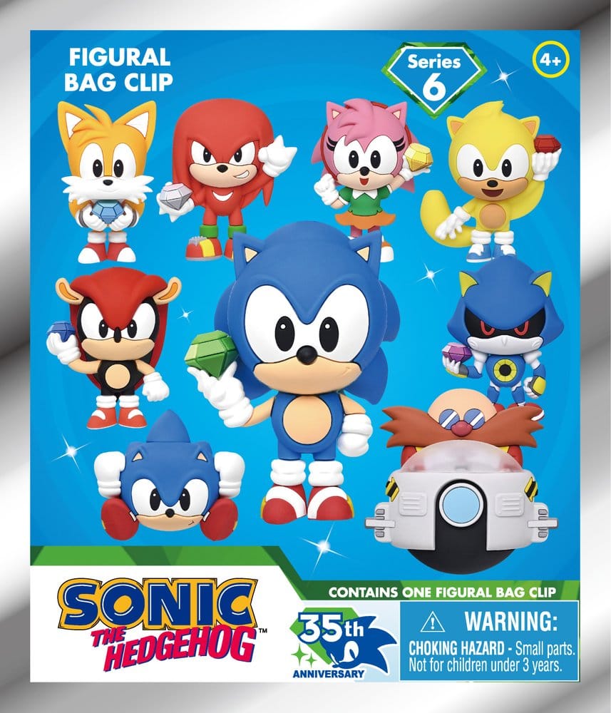 Sonic the Hedgehog 3D Colgantes de PVC Serie 6 Expositor (24)