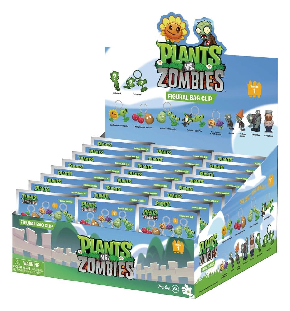 Plants vs. Zombies 3D Colgantes Peluche Serie 1 Expositor (24)