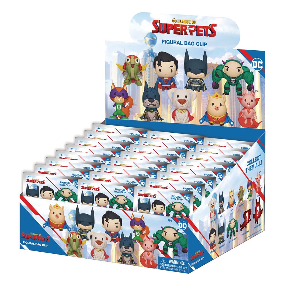 DC Super Pets Colgantes PVC 3D Expositor Series 1 (24) Frikytopia