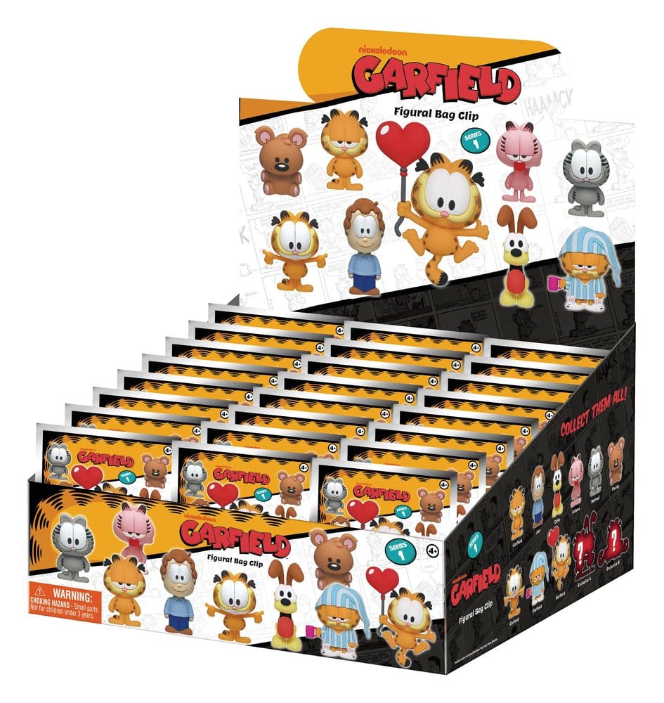 Garfield 3D Colgantes Peluche Serie 1 Expositor (24) Frikytopia