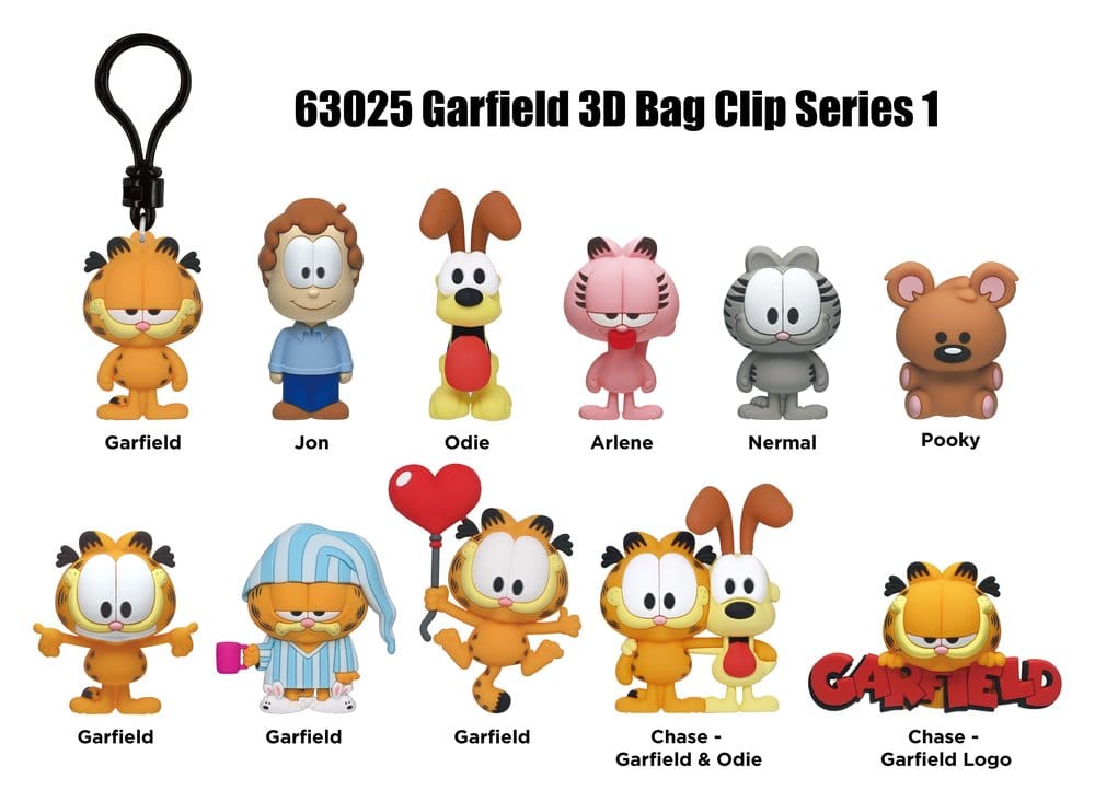 Garfield 3D Colgantes Peluche Serie 1 Expositor (24)