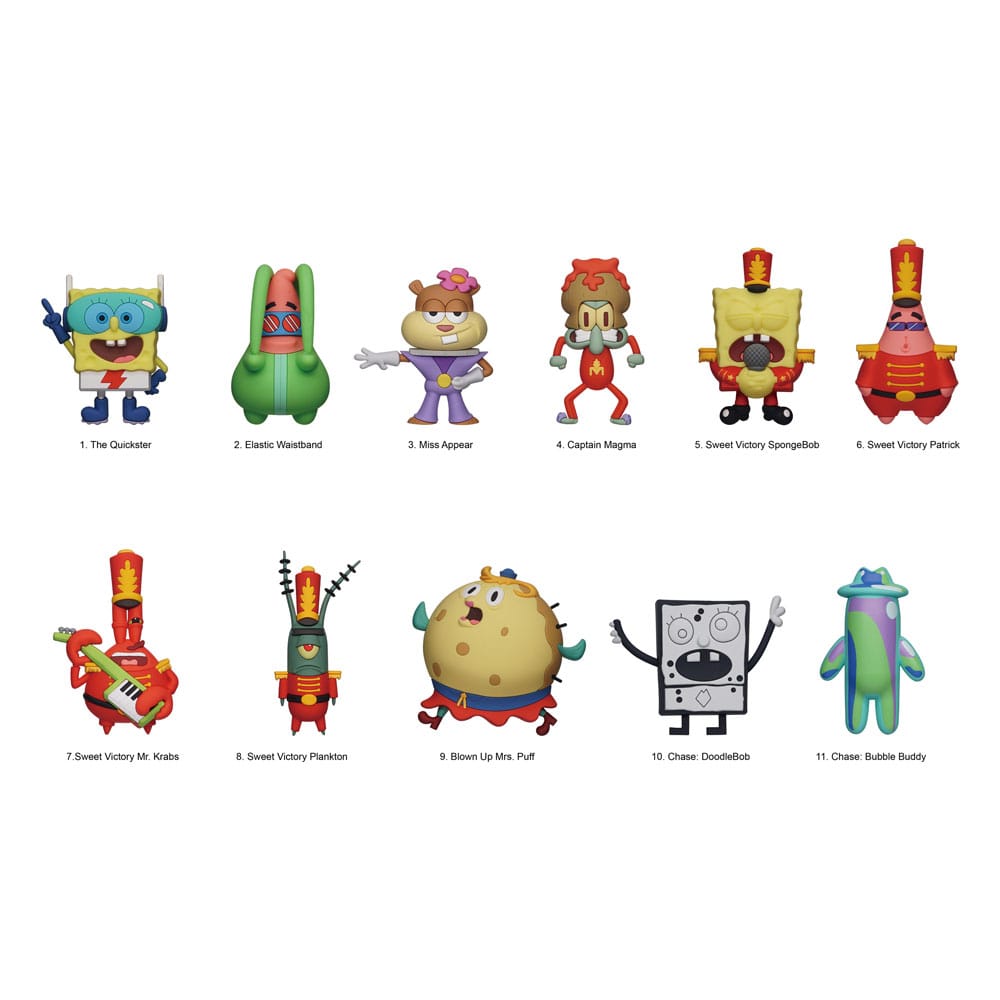Bob Esponja Colgantes PVC 3D Series 6 Expositor (24) Frikytopia