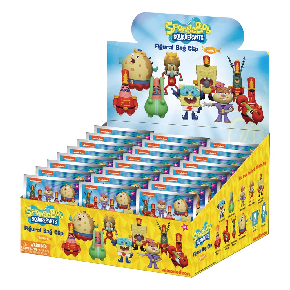 Bob Esponja Colgantes PVC 3D Series 6 Expositor (24)