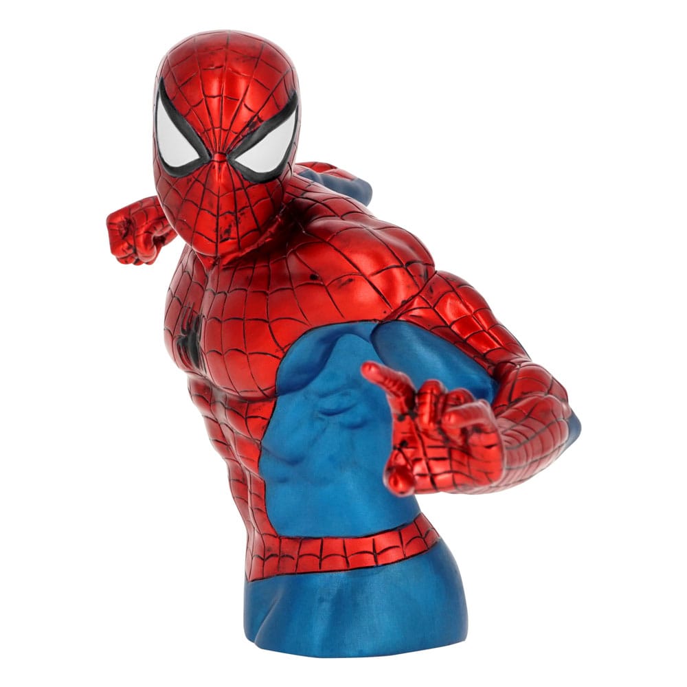 MARVEL SPIDER-MAN METALLIC Busto BANK