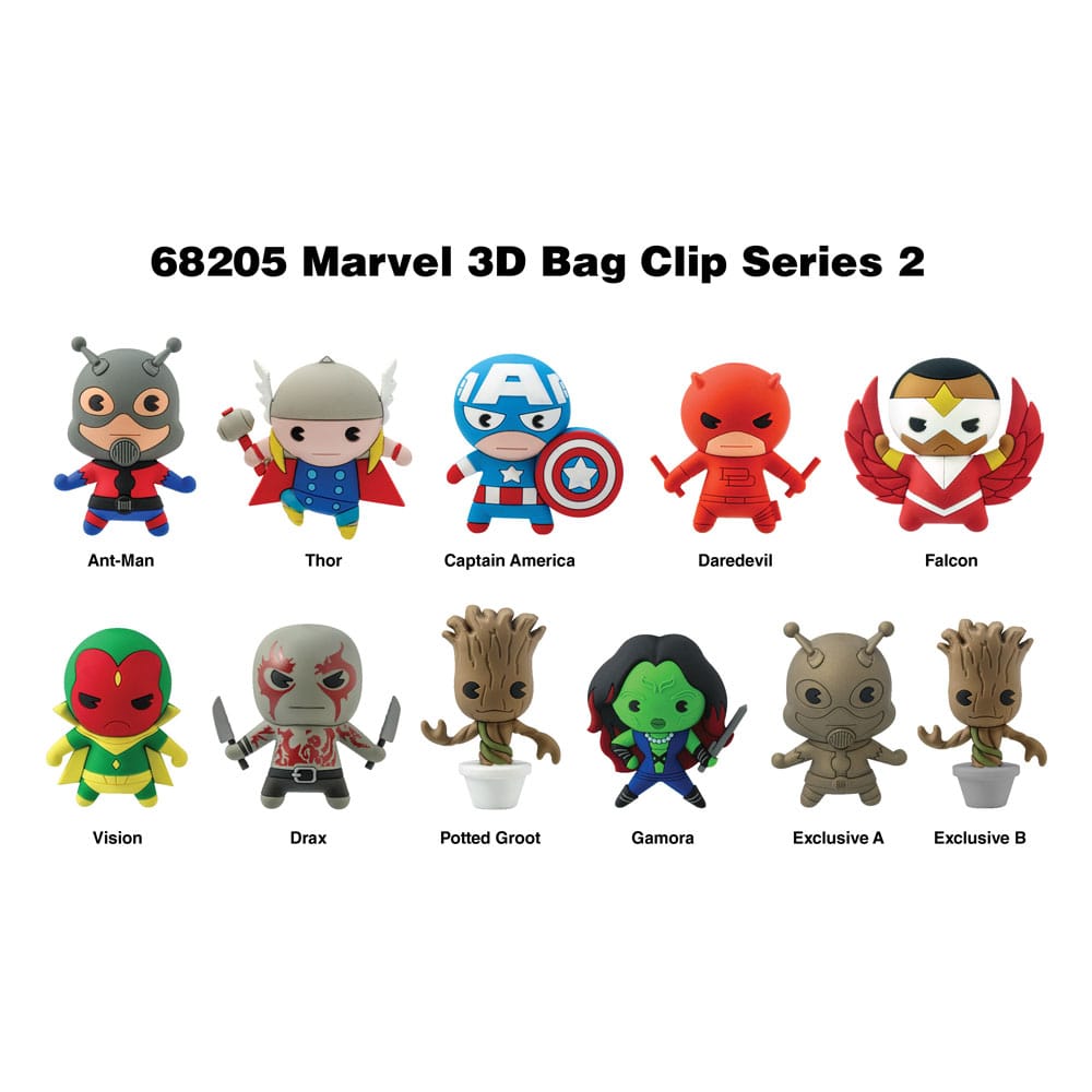 Marvel Colgantes PVC 3D Series 2 Expositor (24)
