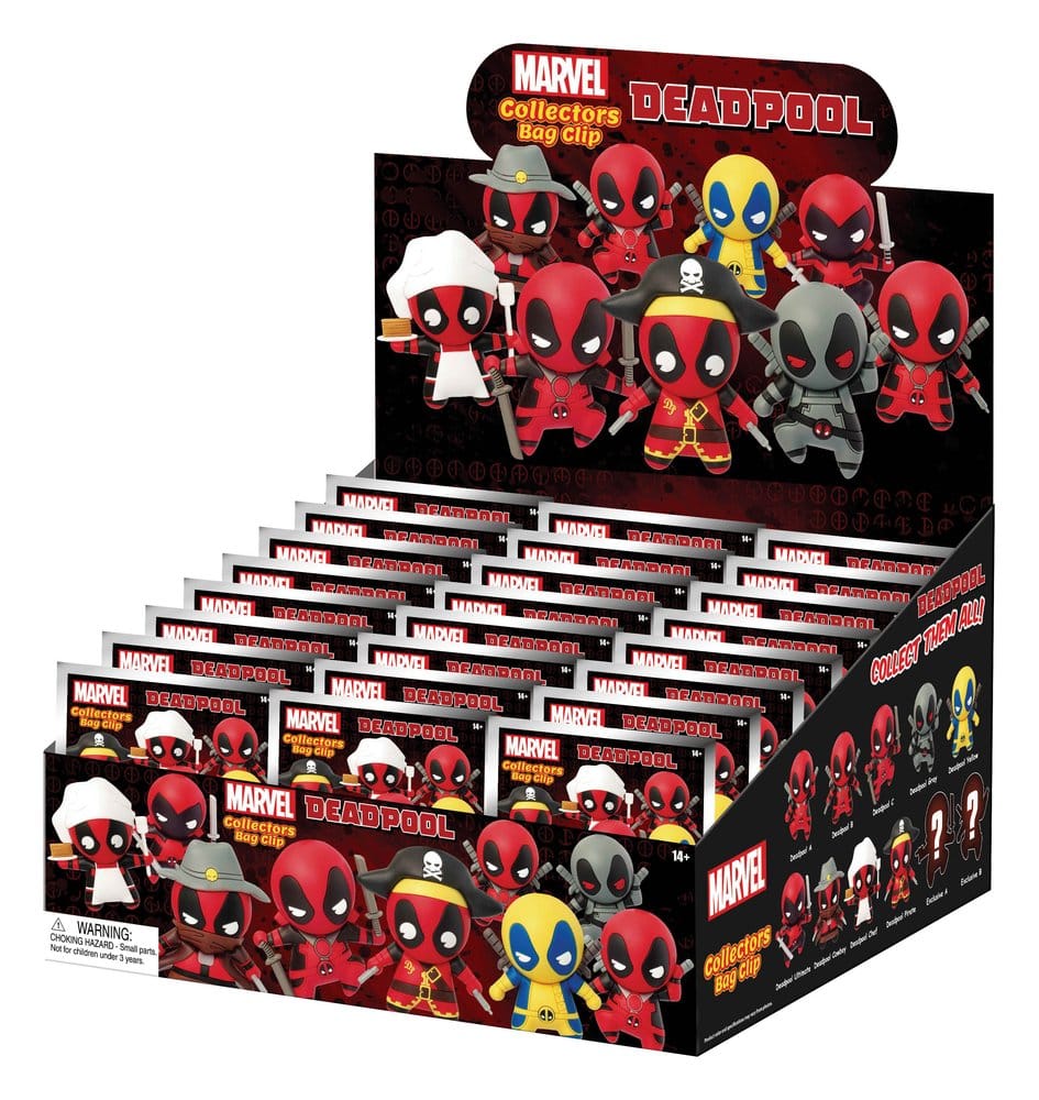 Deadpool Colgantes PVC Serie 1 Expositor (24)