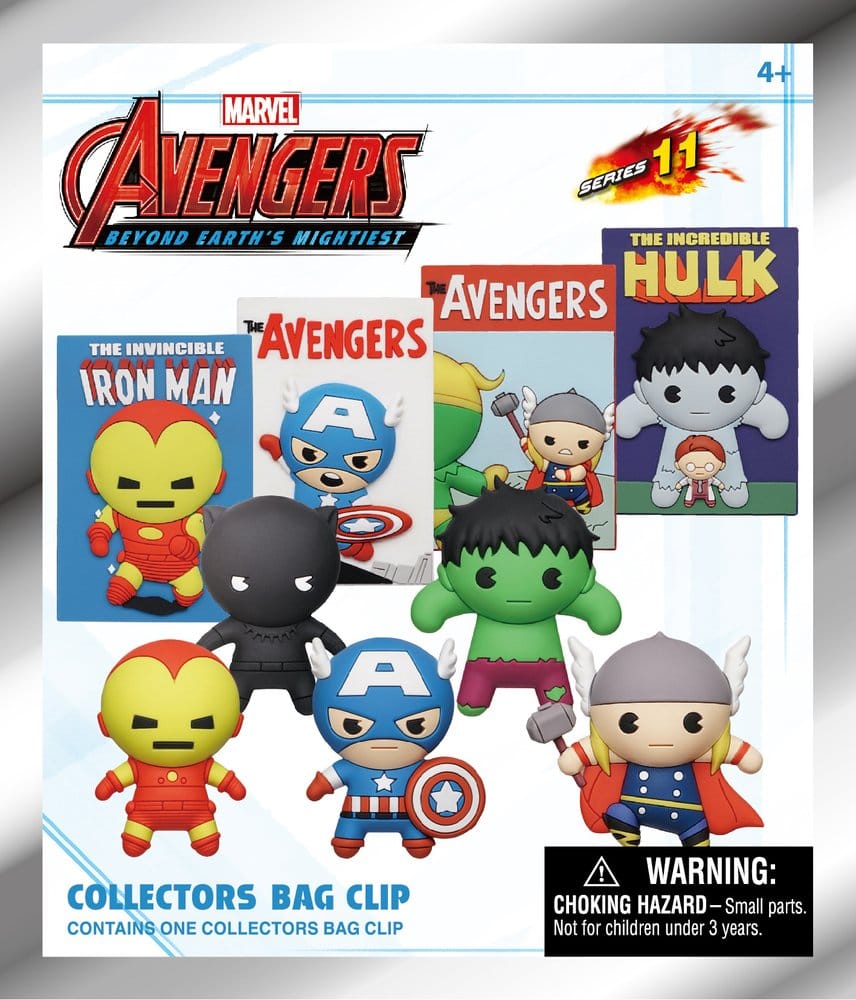 Marvel 3D Colgantes de PVC Serie 1 Avengers 60th Comic Covers Blind Bag Display (24)