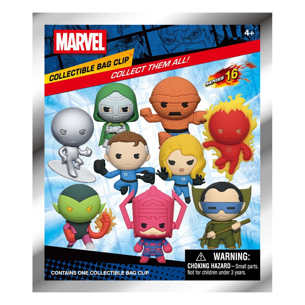 Marvel – Fantastic Four Classic 3D Colgantes de PVC Serie 1 Blind Bag Expositor (24)