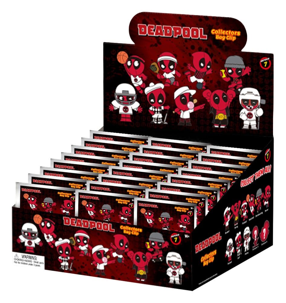 Deadpool 3D Colgantes de PVC Serie 7 Expositor (24)