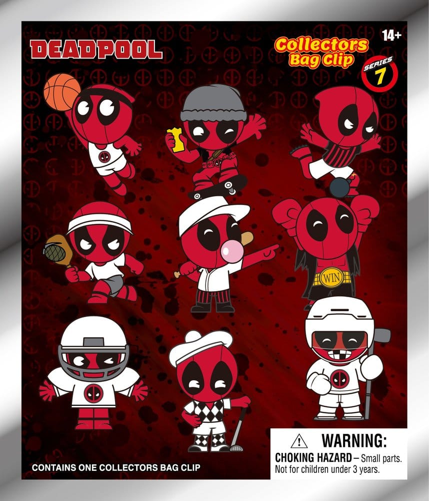 Deadpool 3D Colgantes de PVC Serie 7 Expositor (24)