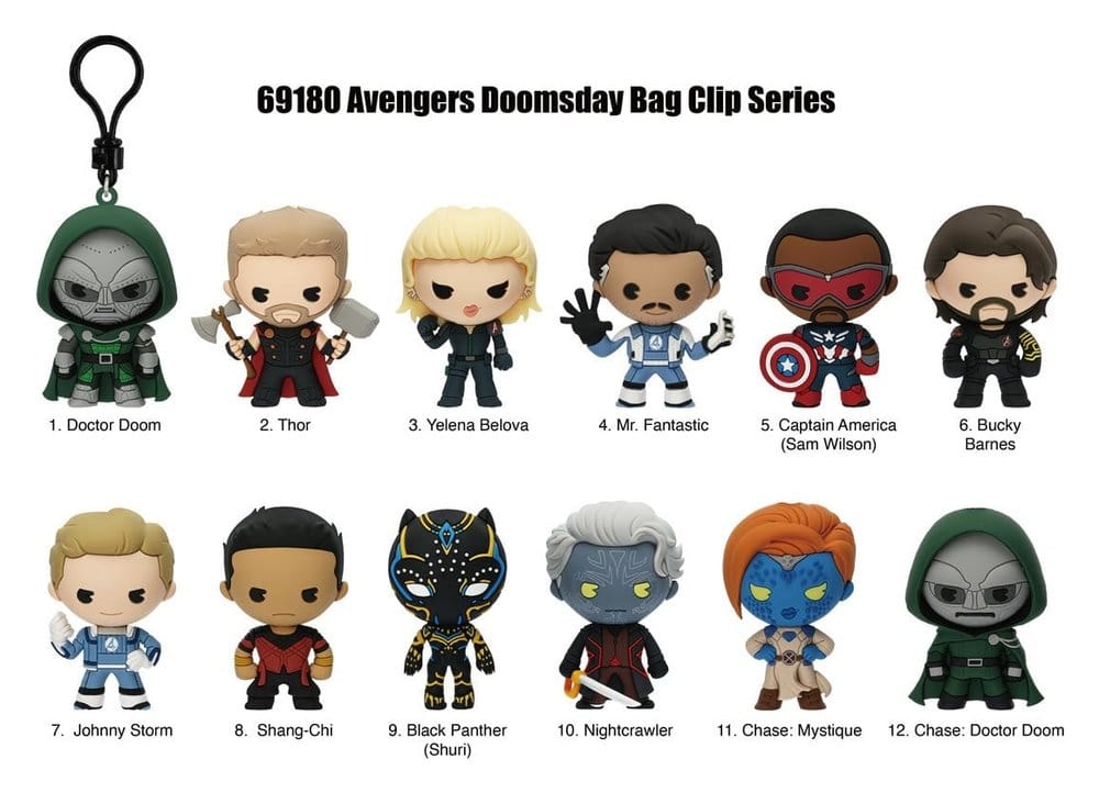 Avengers 3D Colgantes de PVC Serie 1 Expositor (24)