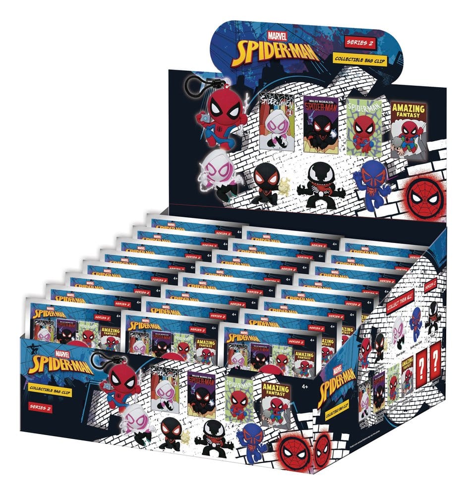 Spider-Man Classic 3D Colgantes de PVC Serie 2 Expositor (24) Frikytopia