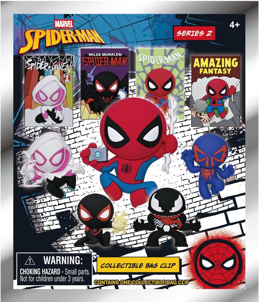 Spider-Man Classic 3D Colgantes de PVC Serie 2 Expositor (24)