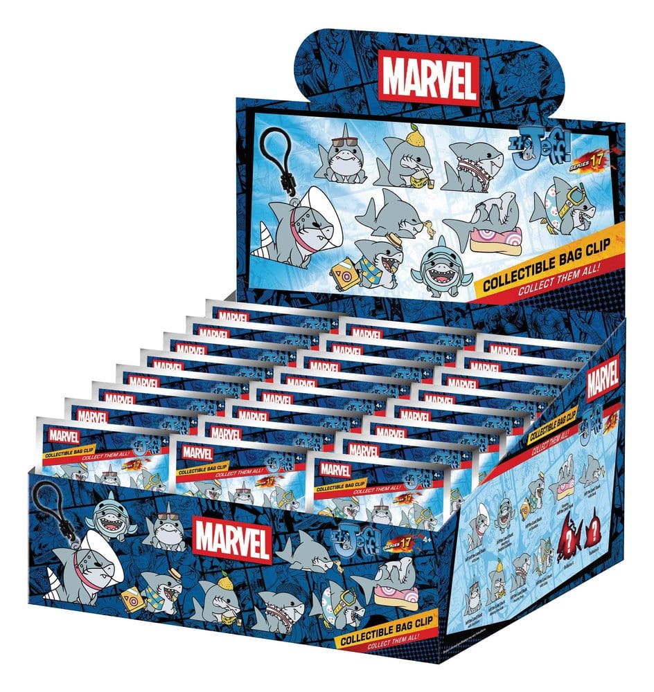 Marvel Rivals 3D Colgantes PVC Jeff the Land Shark Series 17 Expositor (24)