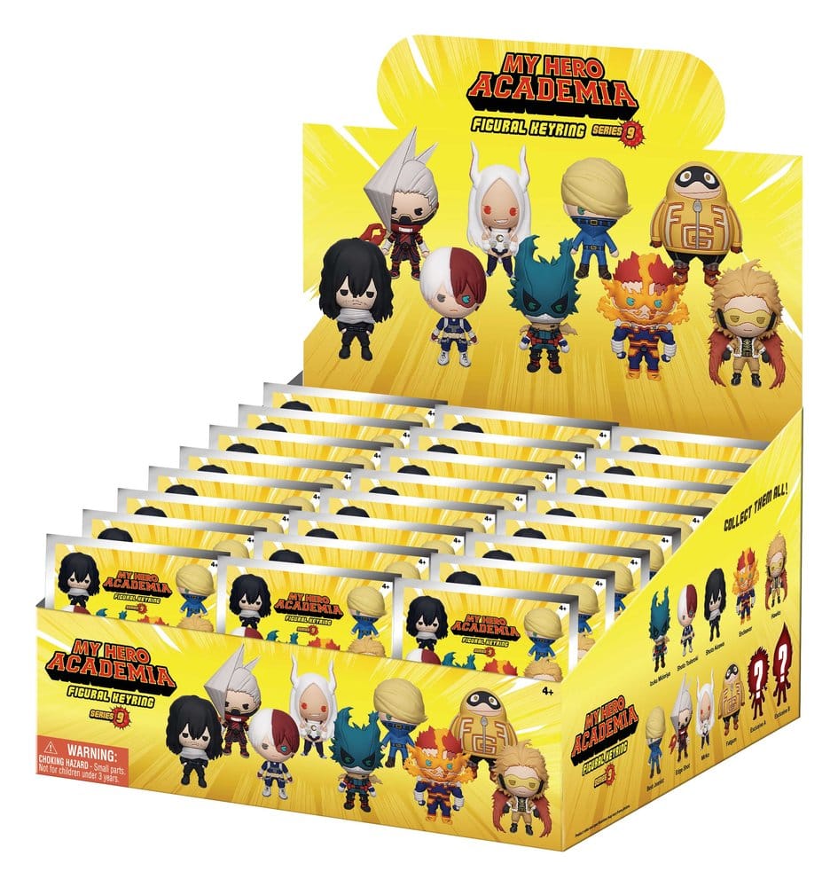 My Hero Academia 3D Colgantes de PVC Serie 9 Blind Bag Expositor (24)