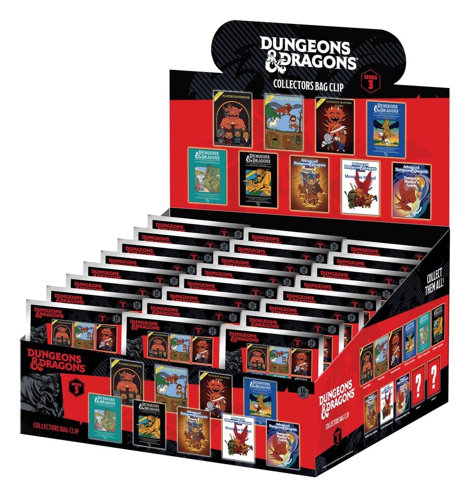 Dungeons & Dragons Classic 3D Colgantes de PVC Serie 3 Blind Bag Expositor (24)