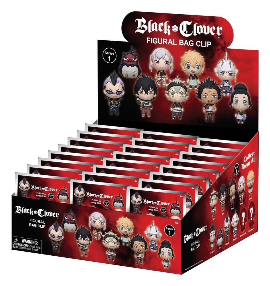 Black Clover 3D Colgantes PVC Serie 1 Expositor (24)