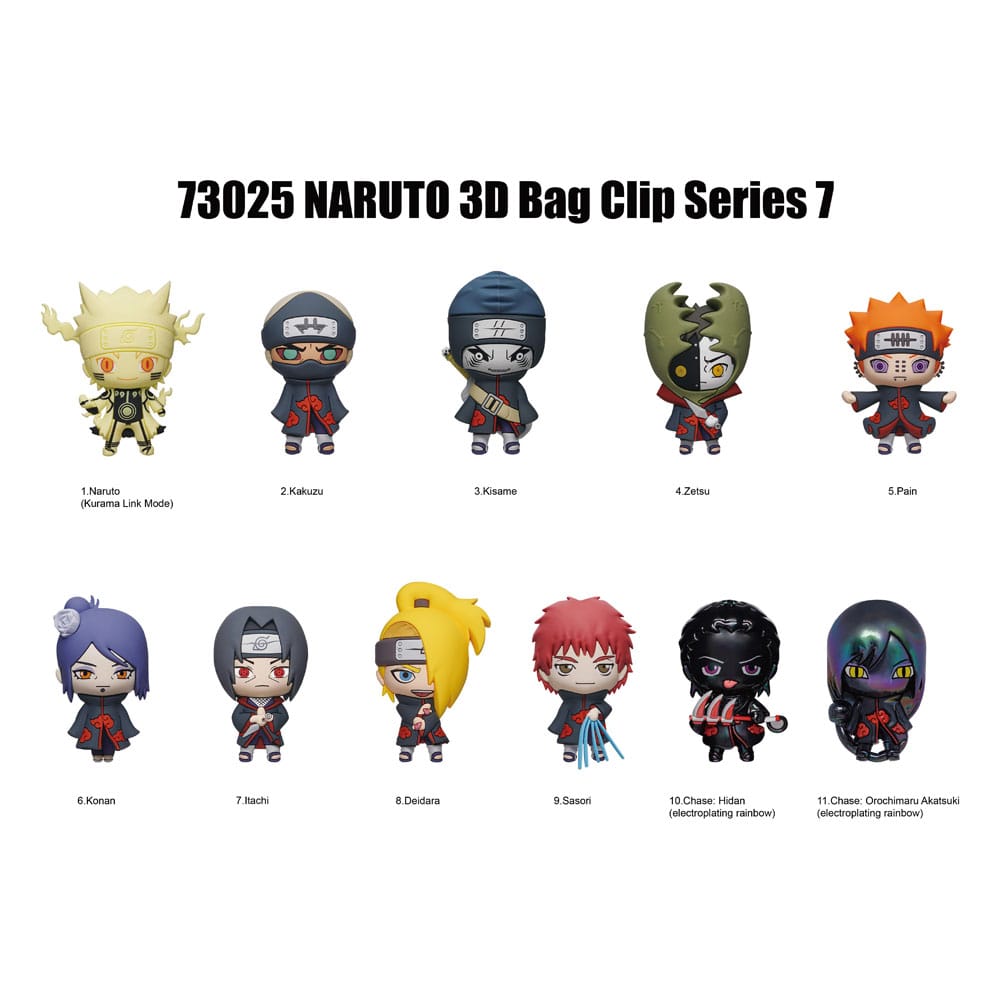 Naruto 3D Colgantes Peluche Expositor Serie 7 (24)