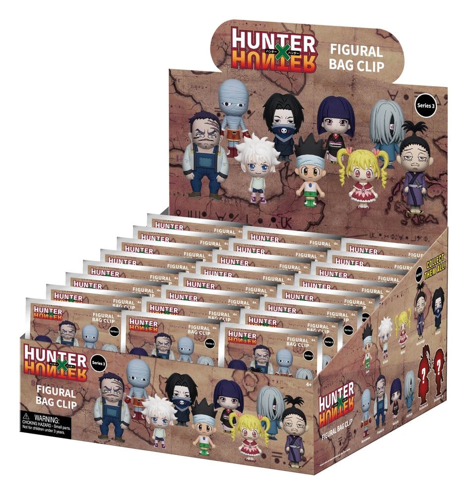 Hunter x Hunter 3D Colgantes de PVC Serie 3 Expositor (24) Frikytopia