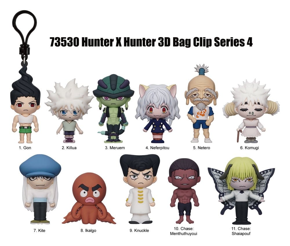 Hunter x Hunter 3D Colgantes de PVC Serie 4 Blind Bag Expositor (24)