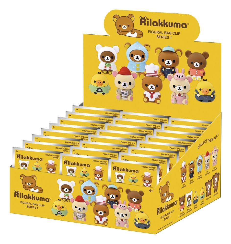 Rilakkuma 3D Colgantes de PVC Serie 1 Blind Bag Display (24) Frikytopia