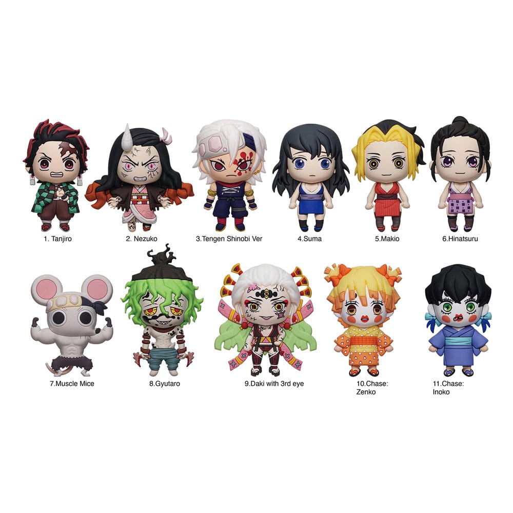 Demon Slayer: Kimetsu no Yaiba Colgantes PVC 3D Series 6 Expositor (24) Frikytopia